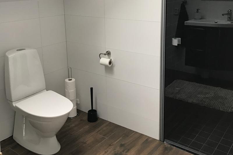 Färdigrenoverat badrum